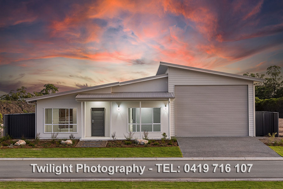 Twilight real estate photography